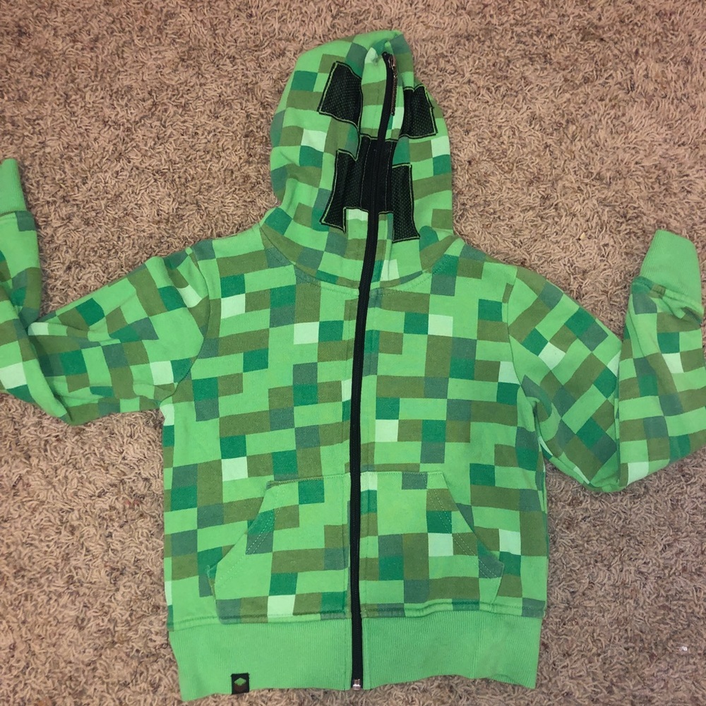 Minecraft creeper boys hoodie